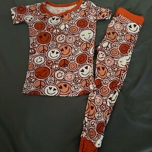 Little Sleepies Boho Smiley Bamboo Pajama Set